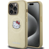 HELLO KITTY HKHMP13XPGHCKD iPhone 13 Pro Max 6.7" arany keménytok bőr Kitty Head MagSafe bőr Kitty Head MagSafe