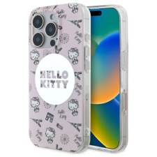 HELLO KITTY HKHMP16LHAOPP IML All Over Paris Magsafe keménytok iPhone 16 Pro - rózsaszín tok és táska
