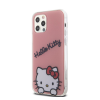 HELLO KITTY IML Daydreaming Logo Apple Iphone 12/12 Pro hátlap tok, rózsaszín (HKHCP12MHKDSP)