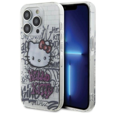 HELLO KITTY IML Kitty On Bricks Graffiti tok iPhone 15 Pro - fehér tok és táska