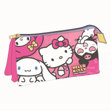 HELLO KITTY Kawaii Cuties 3 rekeszes tolltartó 23 cm tolltartó