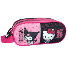  Hello Kitty & Kuromi 2 rekeszes tolltartó 23 cm tolltartó