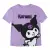 HELLO KITTY Kuromi Purple gyerek rövid póló, felső
