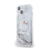 HELLO KITTY Liquid Glitter Electroplating Head Logo Apple Iphone 12/12 Pro hátlap tok, átlátszó