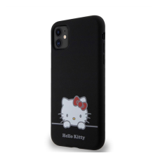 HELLO KITTY Liquid Silicone Daydreaming Logo Apple Iphone 11 hátlap tok, fekete tok és táska