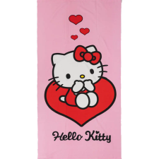 HELLO KITTY Love fürdőlepedő, strand törölköző 70x140cm (Fast Dry) babatörülköző, kifogó