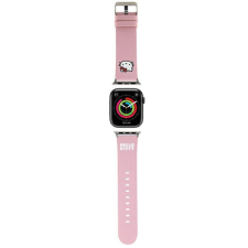 HELLO KITTY óraszíj HKAWMPGKHP Apple Watch 38/40/41mm rózsaszín szíj Kitty Head Kitty Head okosóra kellék