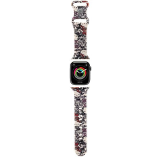 HELLO KITTY óraszíj HKAWMSDGPTE Apple Watch 38/40/41mm bézs színű szíj Szilikon címkék Graffiti okosóra kellék