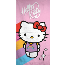 Hello Kitty Rainbow fürdőlepedő, strand törölköző 70*140cm (Fast Dry) lakástextília