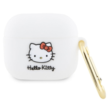Hello Kitty szilikon 3D Kitty Head tok AirPods 3-hoz - fehér fülhallgató, fejhallgató tok