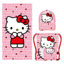 Hello Kitty törölköző, tornazsák, baseball sapka szett gyerek sapka