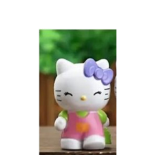  Hello Kitty zöld táskával tortafigura, tortadísz sütés és főzés