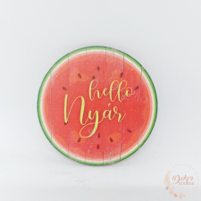  Hello nyár - dinnyés kerek tábla dekorációs kellék