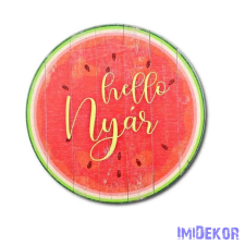  Helló Nyár - Félbevágot dinnye korong 13 cm dekorációs kellék