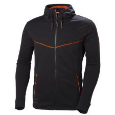 Helly Hansen Chelsea Evolution cipzáras kapucnis pulóver - fekete, méret: L munkaruha