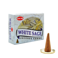  HEM Kúpfüstölő - Fehér Zsálya (White Sage) füstölő