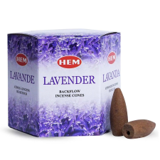 Hem Lavender (Levendula) Lefelé Folyó Kúpfüstölő (40db) füstölő