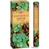  HEM Patchouli Amber / Pacsuli Borostyán füstölő hexa indiai 20 db