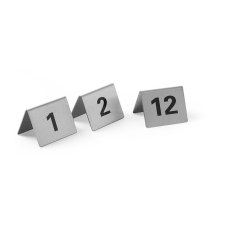 Hendi Asztalszám tábla, HENDI, számok 1-12-ig, 50x35x(H)40mm konyhai eszköz