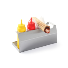 Hendi Hot dog tartó állvány - Világos szürke - 260x110x(H)118 mm - HENDI 630648 konyhai eszköz