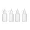 Hendi Mini szószadagoló – 4 db-os készlet, HENDI, 0,05L, Átlátszó, ⌀35x(H)100mm