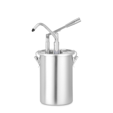 Hendi Rozsdamentes acél szósztartály adagolóval, HENDI, 4,5L, ⌀180x(H)420mm konyhai eszköz
