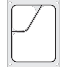 Hendi Tálcatömítő mátrix, HENDI, Tweedelige colt tartály 227x178 mm konyhai eszköz