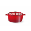 Hendi Zománcozott öntöttvas fazék, HENDI, 3,7L, Piros, 317x240x(H)105mm