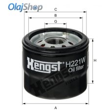 HENGST H221W olajszűrő olajszűrő