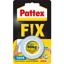  HENKEL Ragasztószalag, kétoldalas, 19 mm x 1,5 m, HENKEL &quot;Pattex Fix 80 kg&quot;, kék ragasztószalag