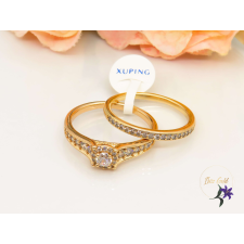  Henna antiallergén duó gyűrű tűcirkónia kövekkel-18k gyűrű