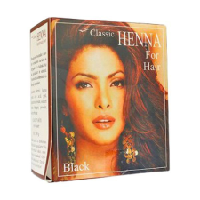 Henna Classic Classic Henna fekete hajszínező por 100g hajfesték, színező