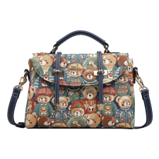  Henney Bear- Kézi- És Válltáska- H-260-GREEN BEAR- kézitáska és bőrönd