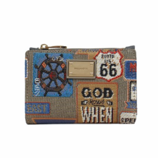  Henney Bear -Női Pénztárca -HW-138-MEDAL PLATE GREY- pénztárca