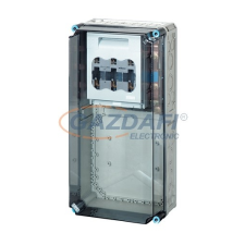Hensel Mi 76478 NH-késes szakaszolható biztosító szekrény, 300x600x214 mm villanyszerelés
