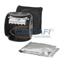 Hensel WP 0404 B Vízálló kábelösszekötő doboz kiöntőmasszával, 104x104x70 mm, IP68 villanyszerelés