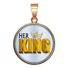 HER KING – medál lánccal vagy kulcstartóval nyaklánc