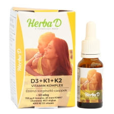  Herba-D d3+k1+k2 vitamin 20 ml gyógyhatású készítmény