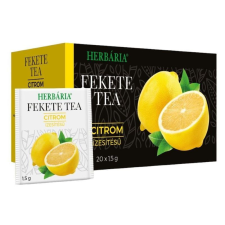 Herbária fekete tea citrom ízű 20db tea