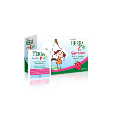 Herbária Herba Kids Málna ízű gyümölcstea gyógynövényekkel gyógytea