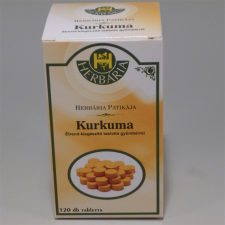 Herbária Herbária kurkuma-gyömbér tabletta 120 db gyógyhatású készítmény