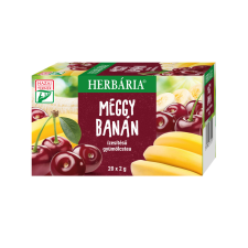 Herbária Herbária meggy banán ízesítésű gyümölcstea 20x2g 40 g tea