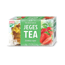 Herbária jeges tea (zöldtea-eper) 20x2 g tea