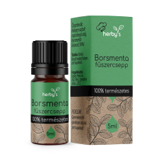 Herbys borsmenta fűszercsepp 5 ml alapvető élelmiszer