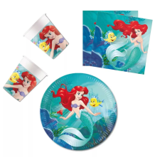 Hercegnők Disney Hercegnők, Ariel party szett 36 db-os 23 cm-es tányérral party kellék