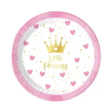 Hercegnők Little Princess papírtányér 8 db-os 20 cm FSC party kellék