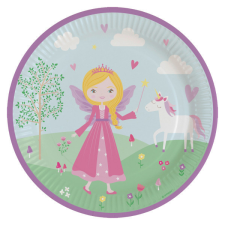 Hercegnők Spell papírtányér 8 db-os 23 cm party kellék