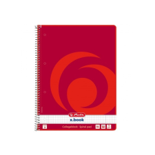 Herlitz A4 160lapos kockás perforált spirálfüzet füzet