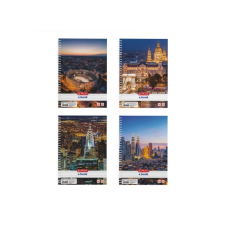 Herlitz City 80lapos A5 vonalas spirálfüzet - Többfajta (09542960) füzet