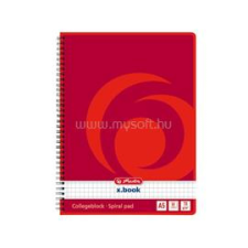 Herlitz College A5 80lapos lefűzhető kockás spirálfüzet (HERLITZ_00297531) füzet
